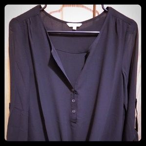 Naked Zebra black blouse